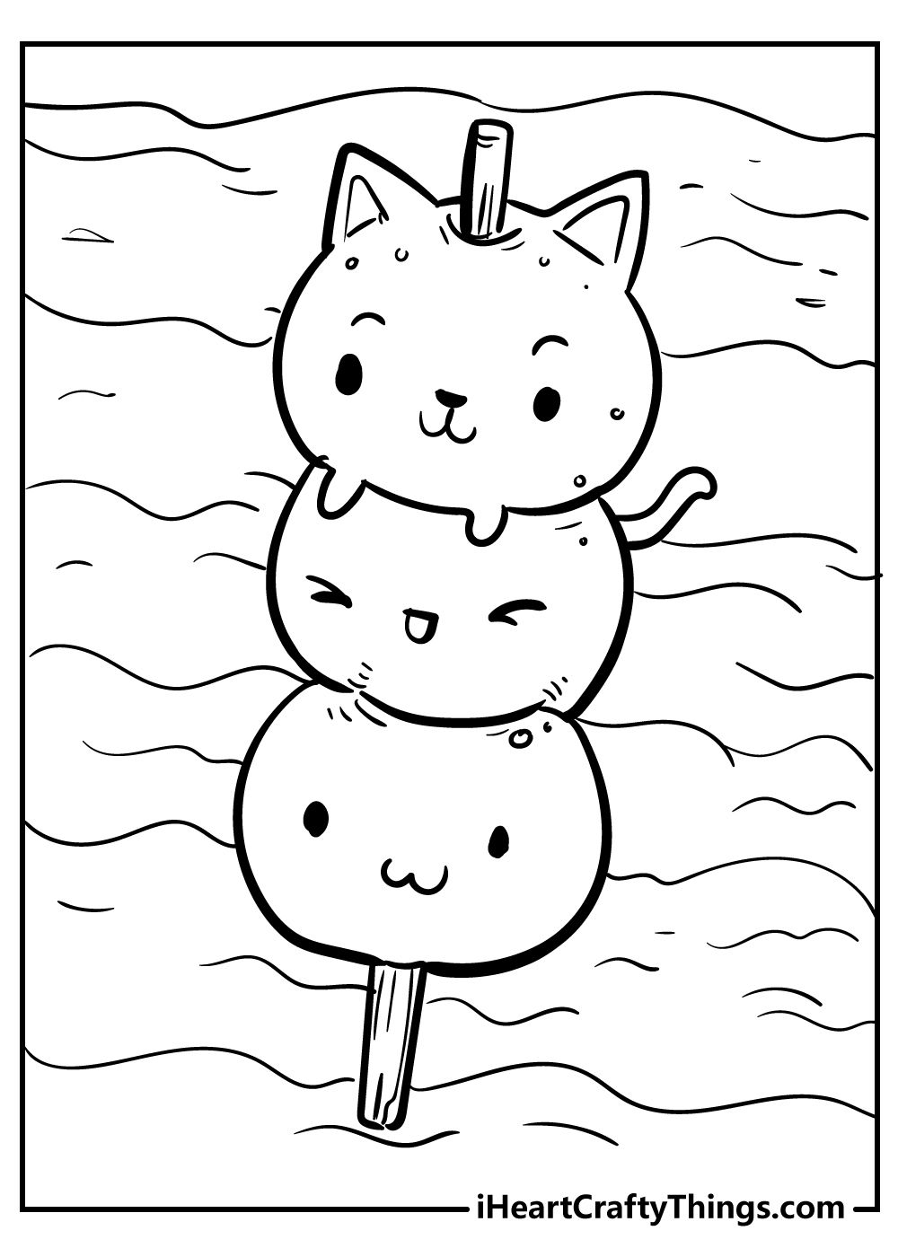 Printable Kawaii Cat Coloring Pages Martin Printable Calendars The 