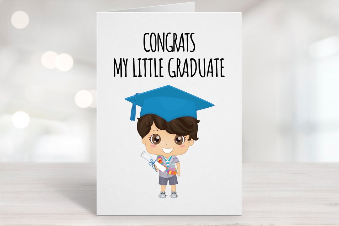 Printable Kindergarten Graduation Card Pre k Graduation Card Graduate 