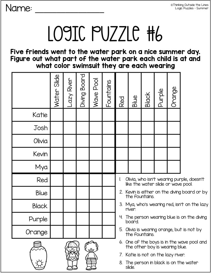 Printable Logic Puzzles Pdf