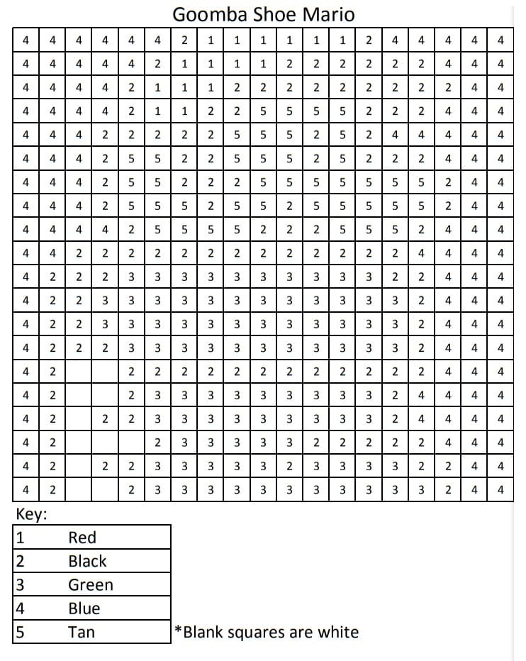 Printable Mario Color By Number Coloring Page Free Printable Coloring 