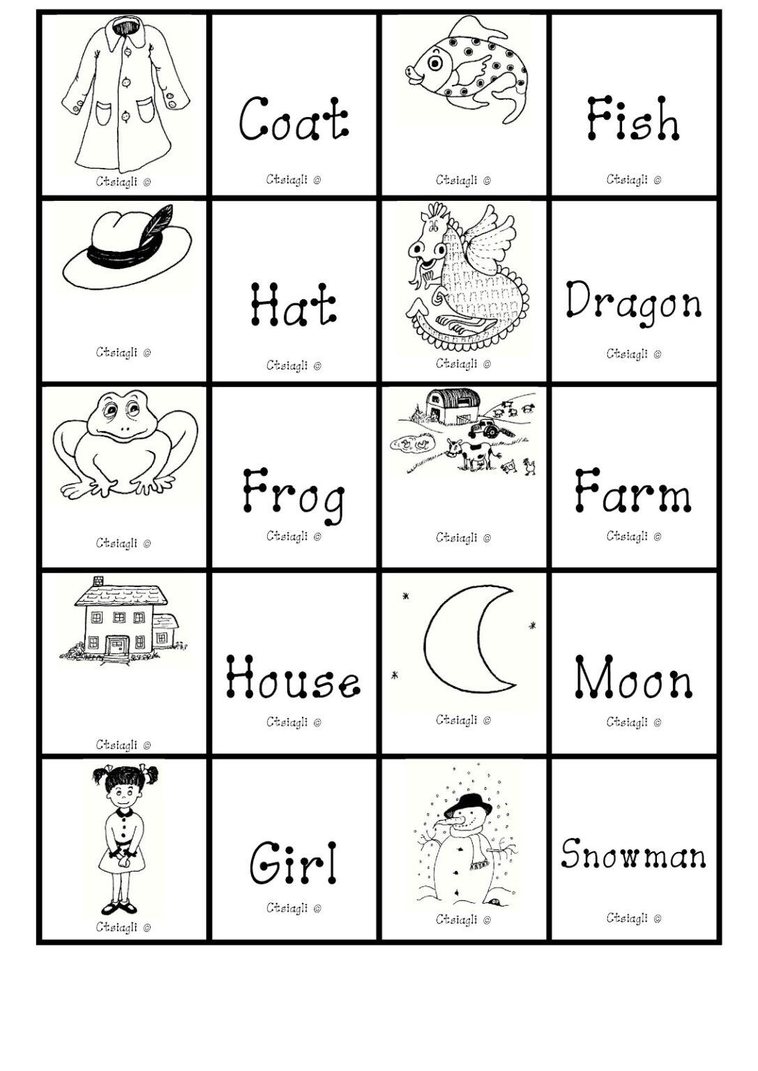 memory games for kids printable pdf