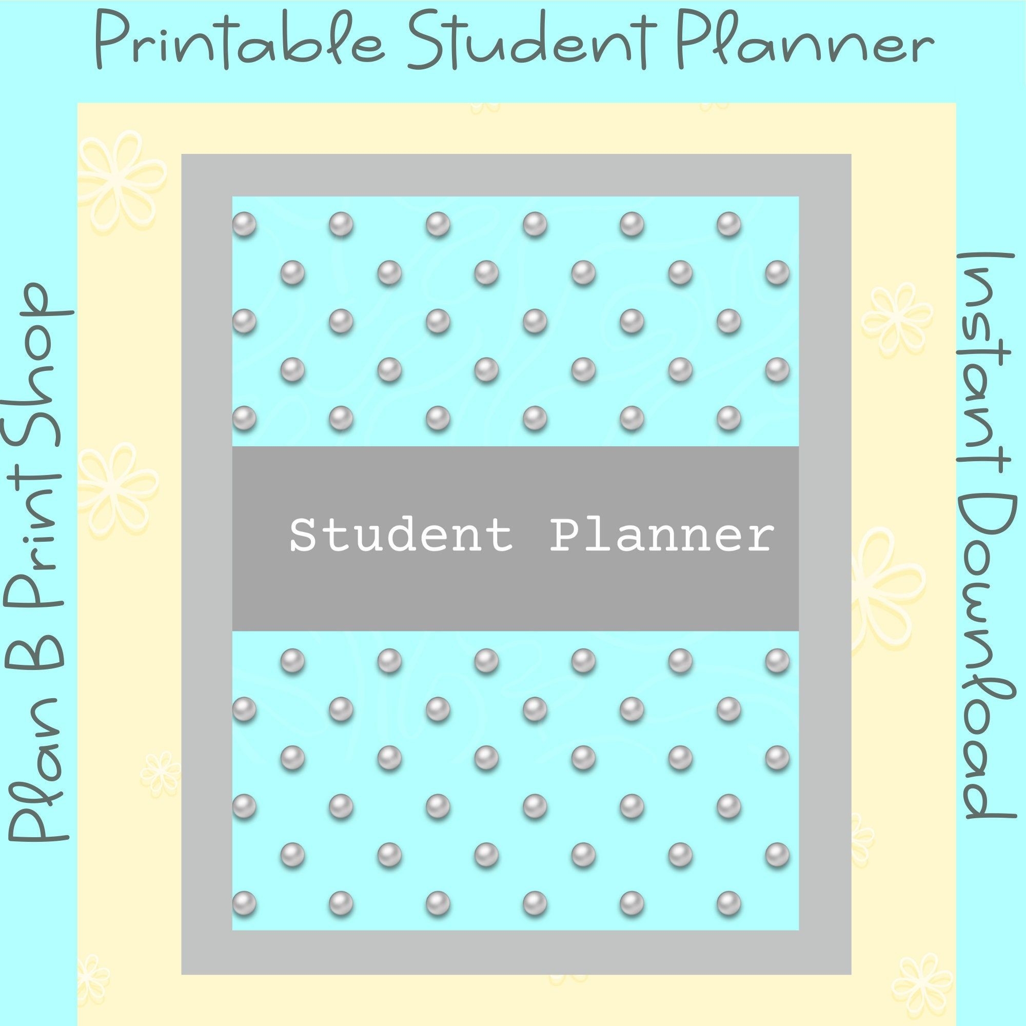 Printable Middle School Student Planner Homeschool Planner Etsy In 