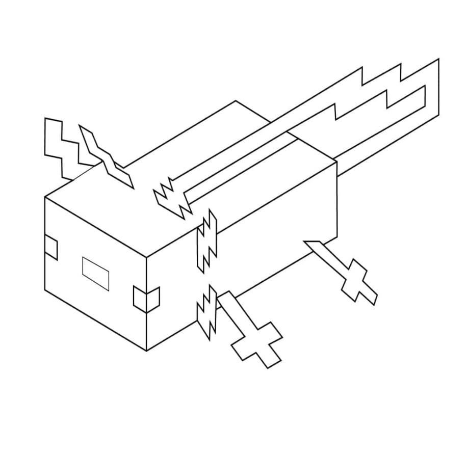 Printable Minecraft Axolotl Coloring Page Free Download And Print For 