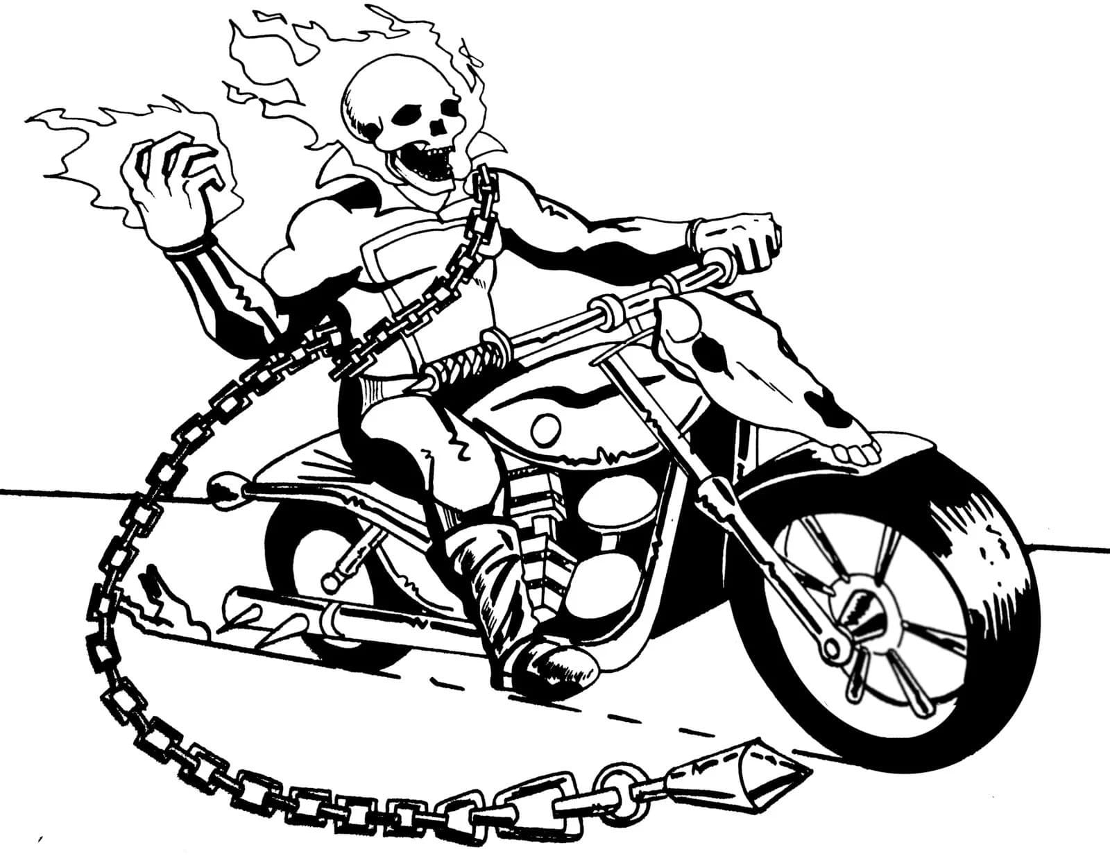 Printable Motorcycle Coloring Pages