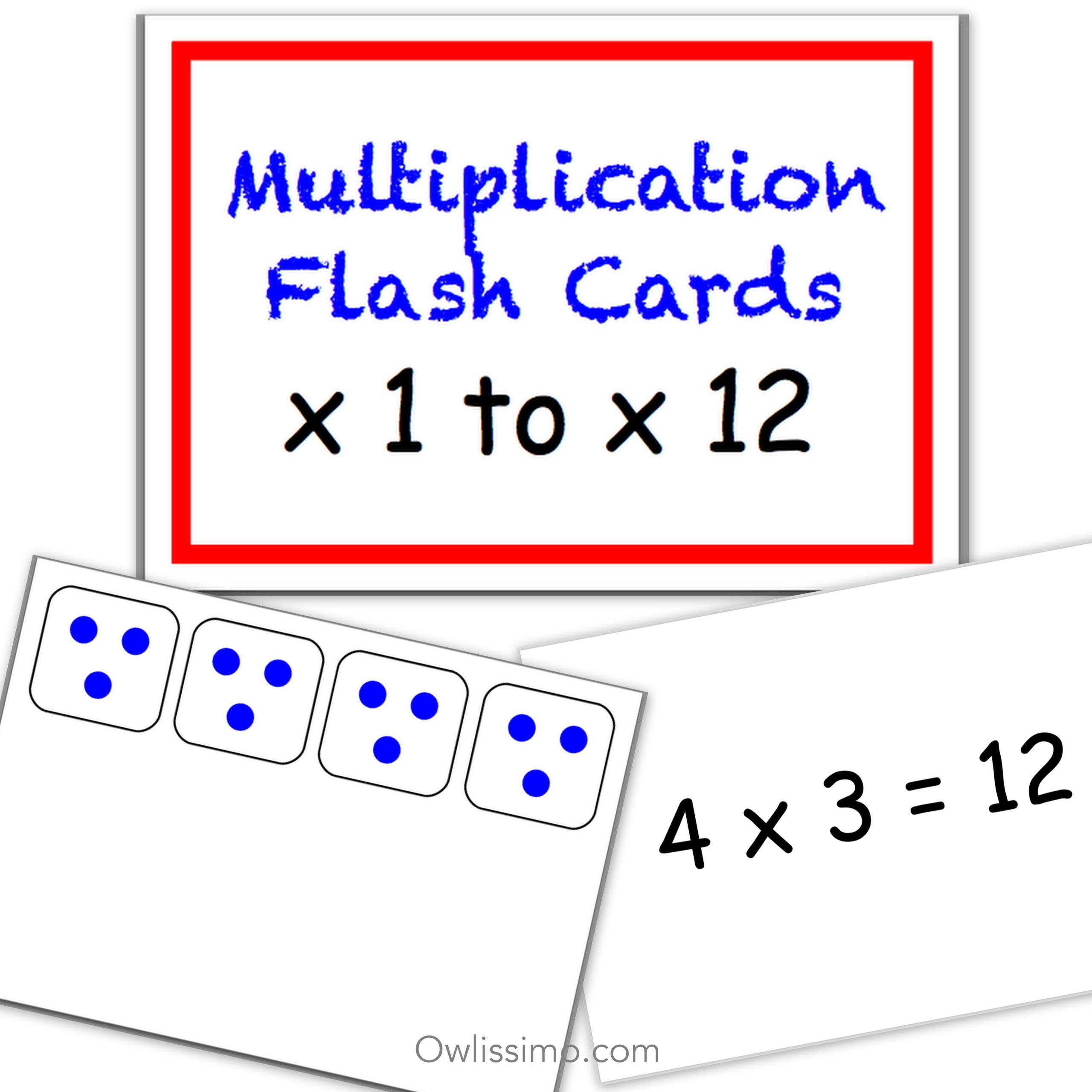 Printable Mulitplication Flash Cards