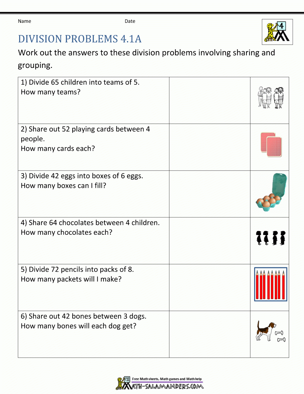 Printable Multiplication And Division Worksheets Grade 4 