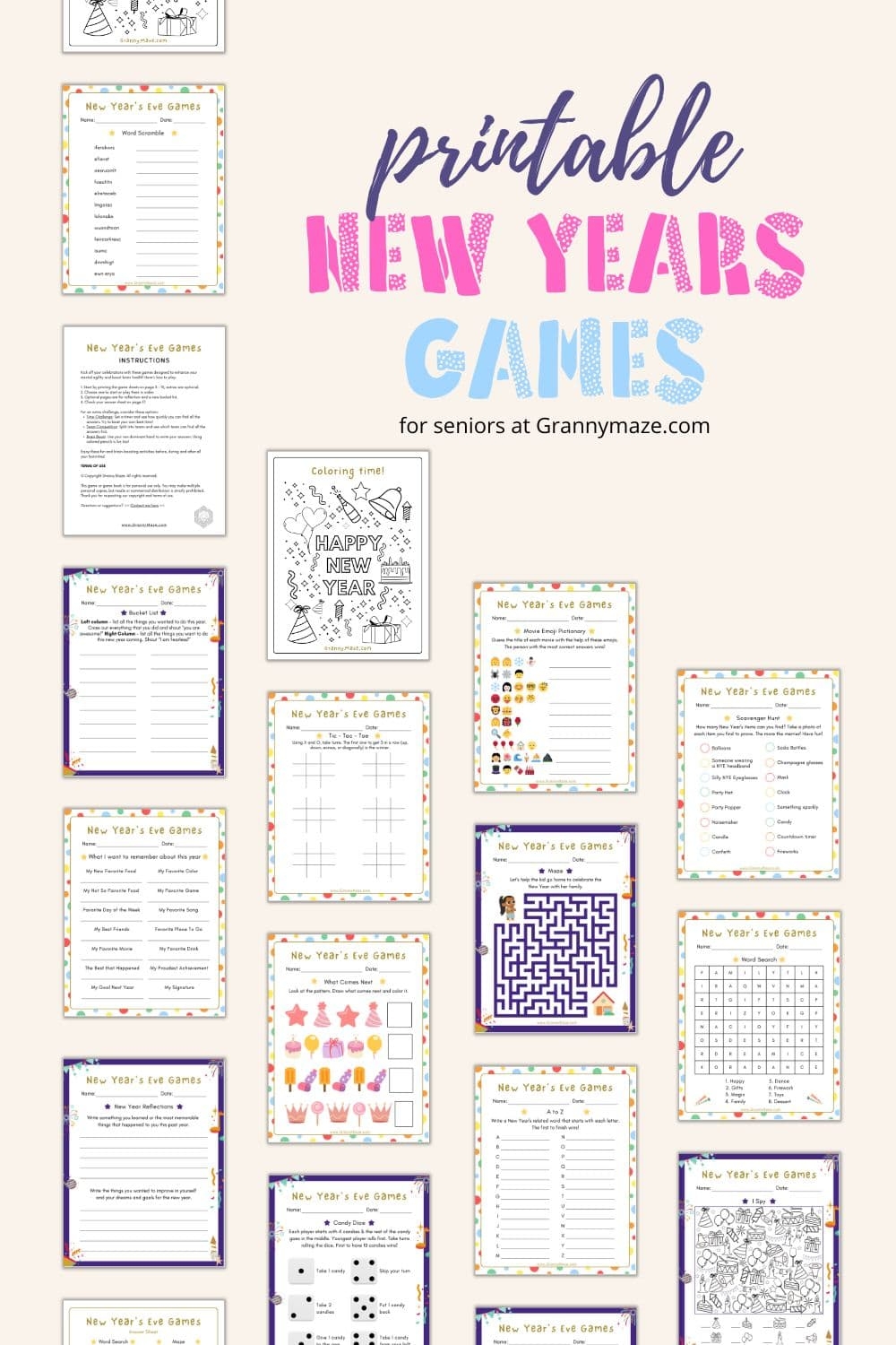 Printable New Year 39 s Eve Games For Seniors 10 Brain Boosting Games