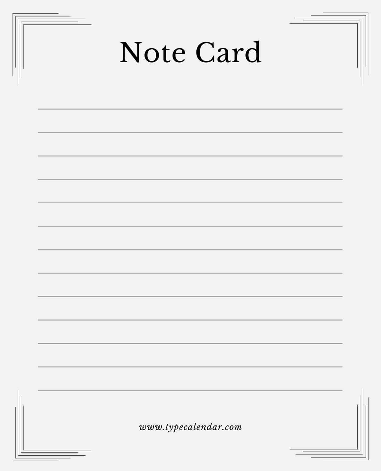 Printable Note Cards Pdf At Harvey Pugh Blog