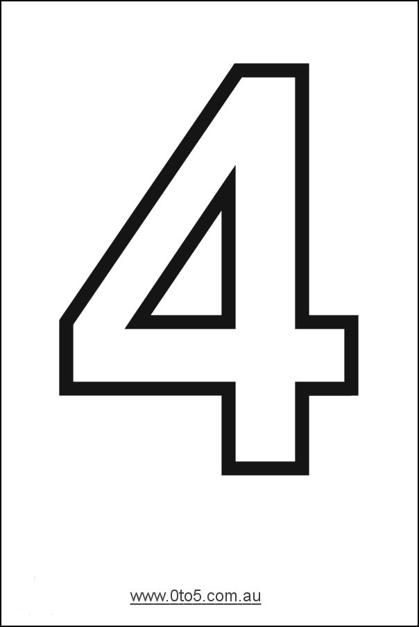 Printable Number Cake Template