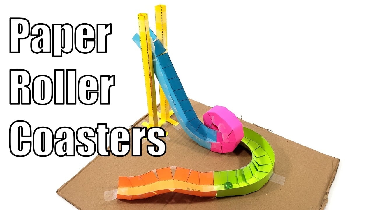 Printable Paper Roller Coaster Templates Free Pdf Free Printable