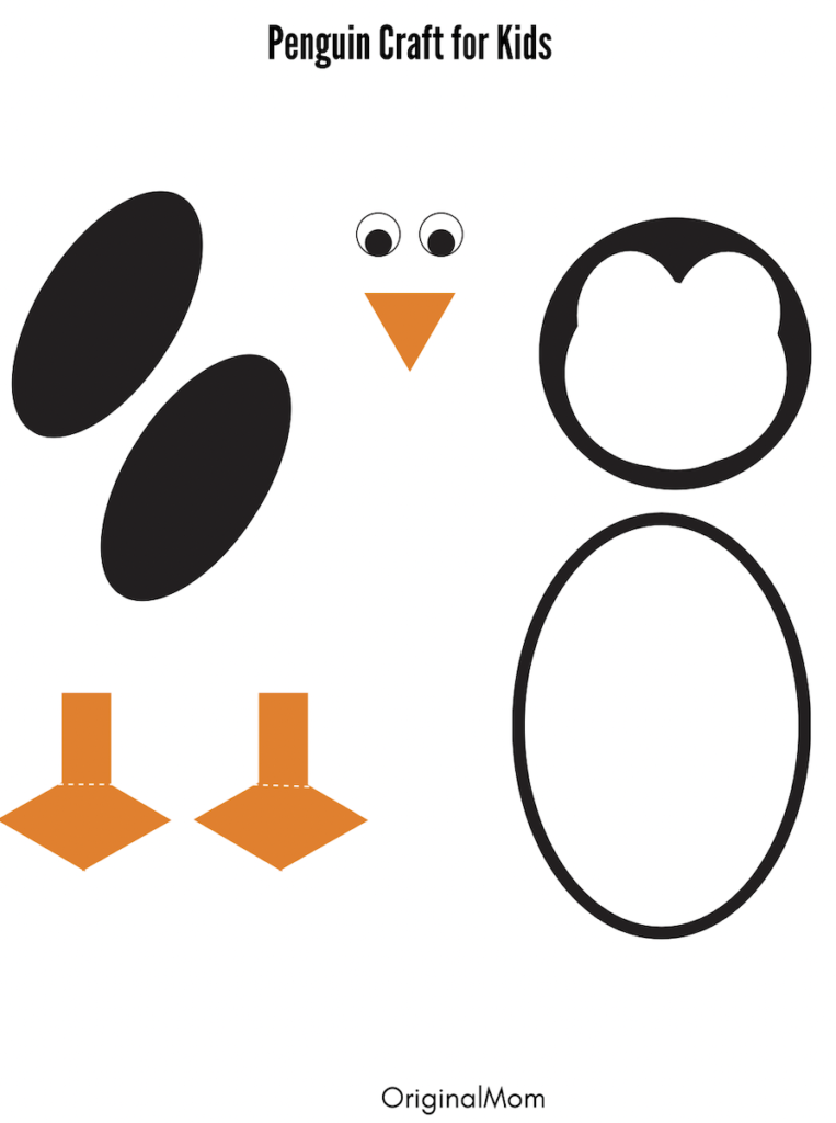 penguin template free printable