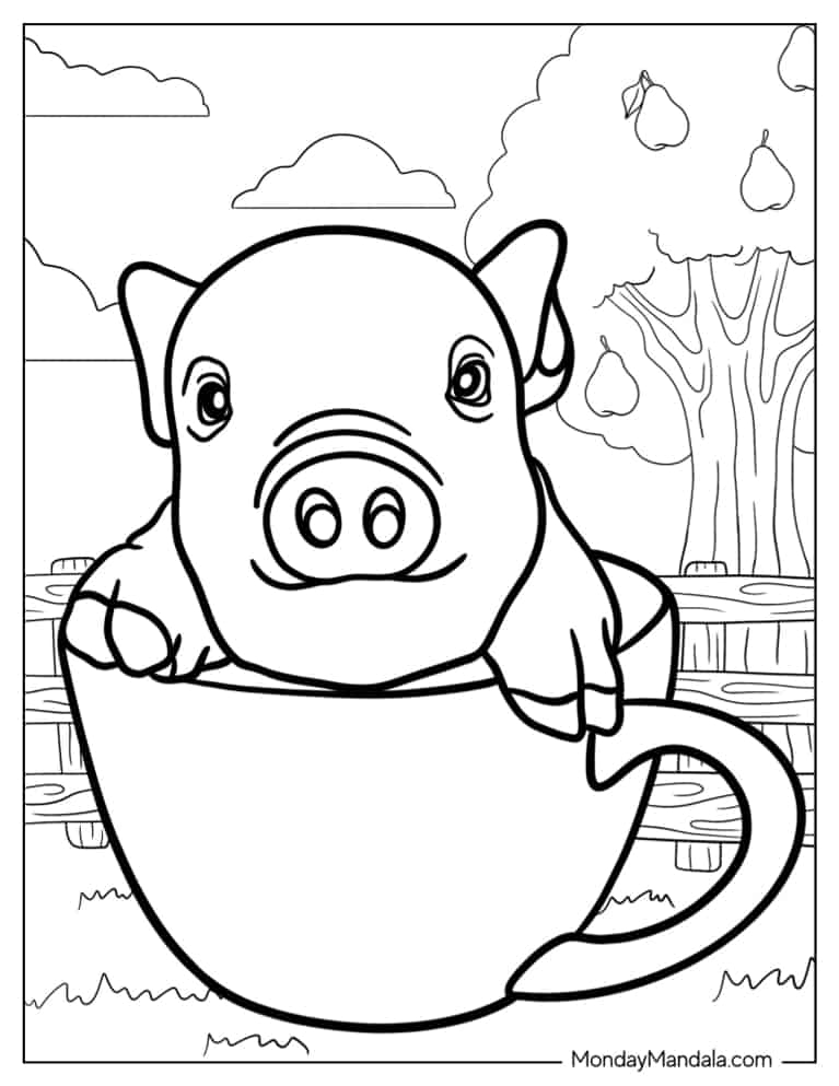 Printable Pig Pictures To Color And Print Infoupdate