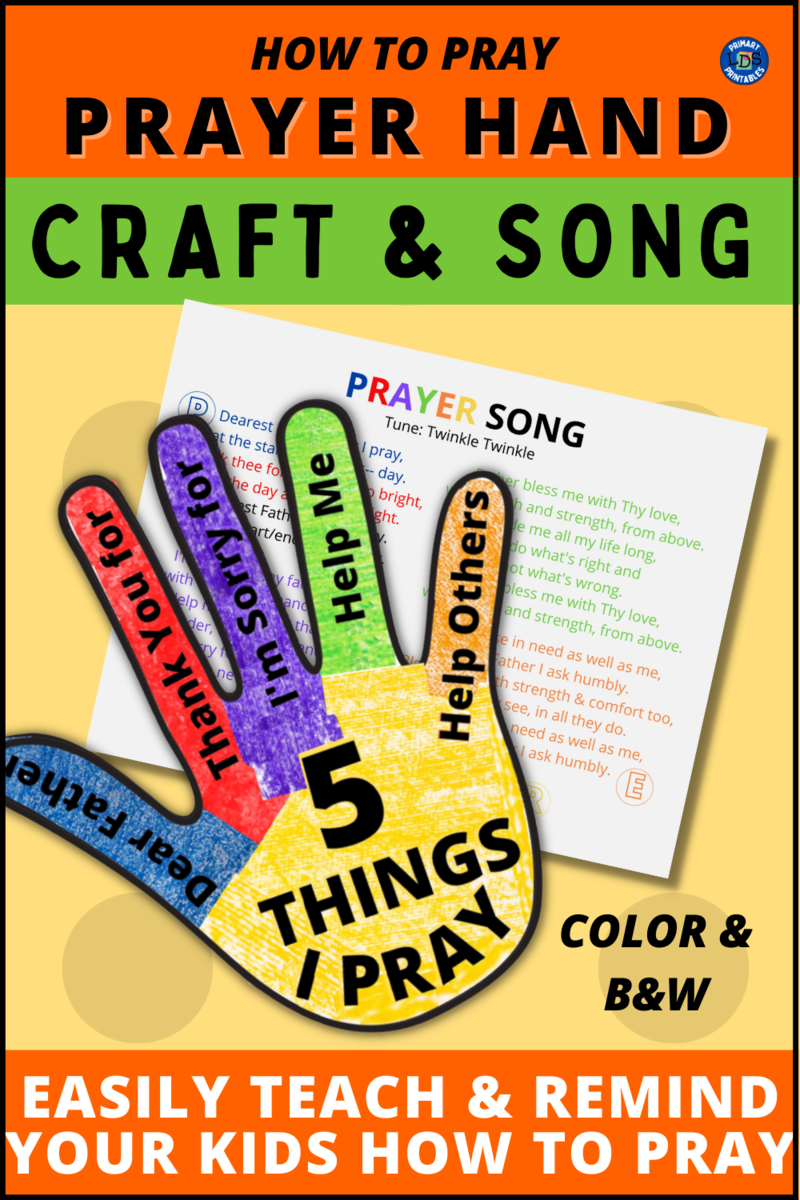 printable prayer craft activities