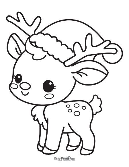 Printable Reindeer Coloring Pages Many Freebies In 2024 Deer