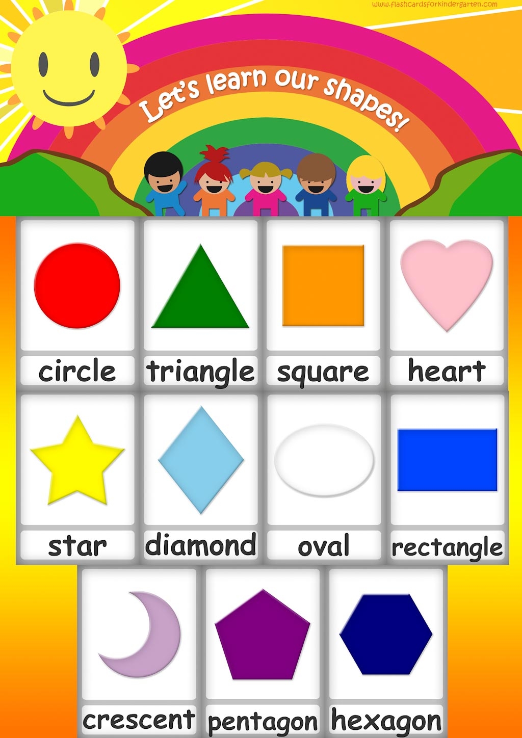 Printable Shape Chart For Kids