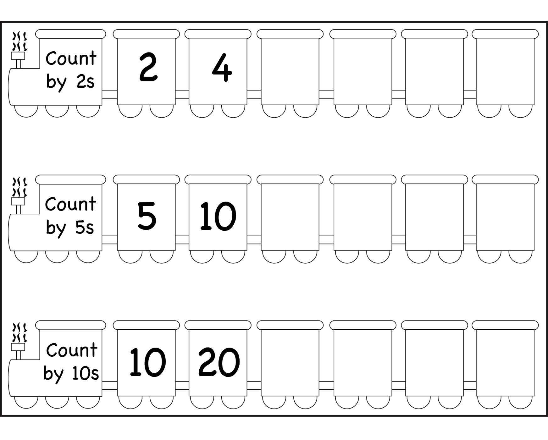 Printable Skip Count By 5 Worksheets Activity Shelter
