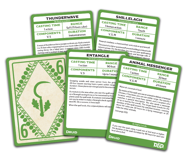 Printable Spell Cards 5e Druid
