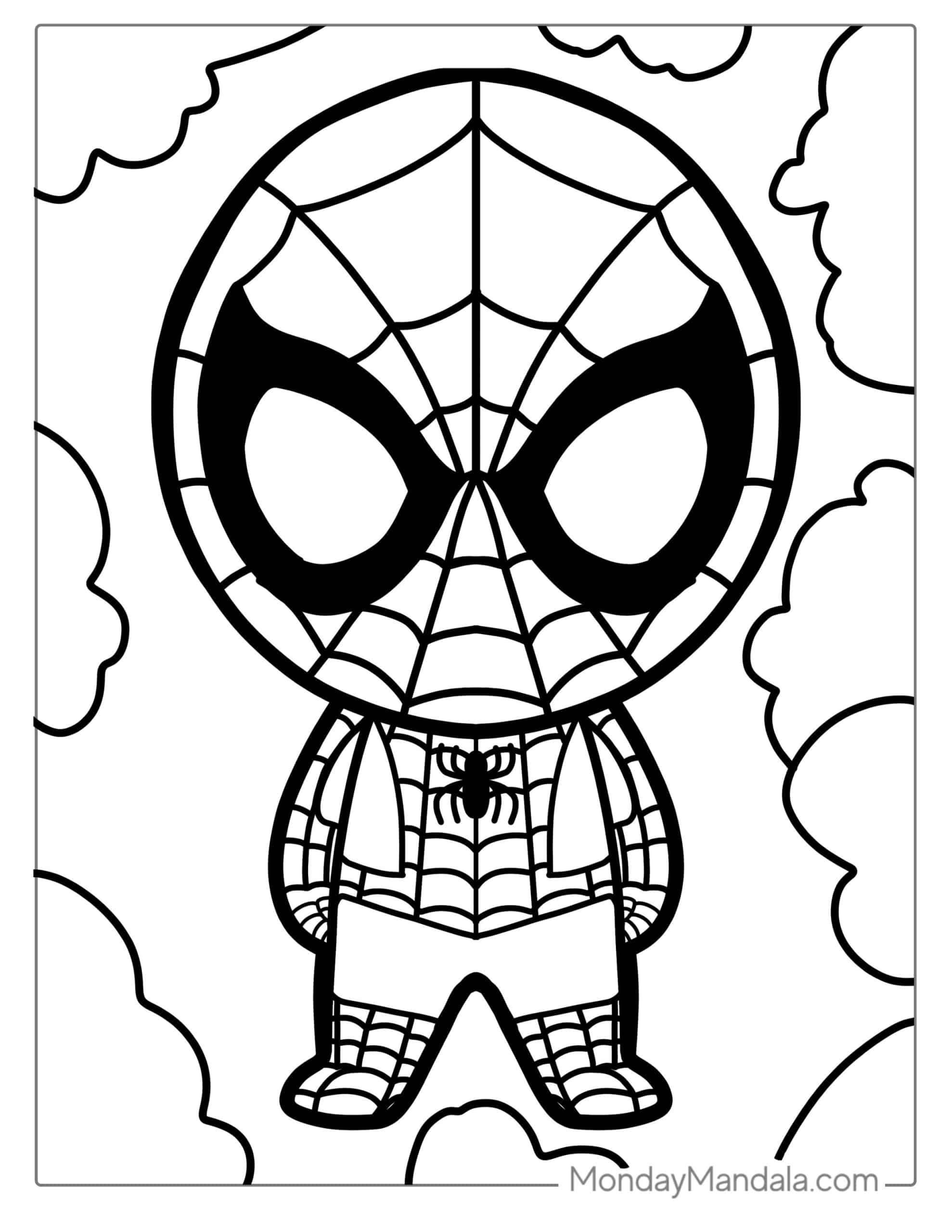 Printable Spiderman Coloring Pages Dev onallcylinders