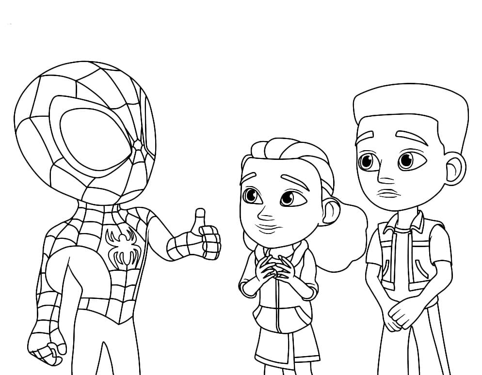 Printable Spidey And His Amazing Friends Coloring Page Free Printable 