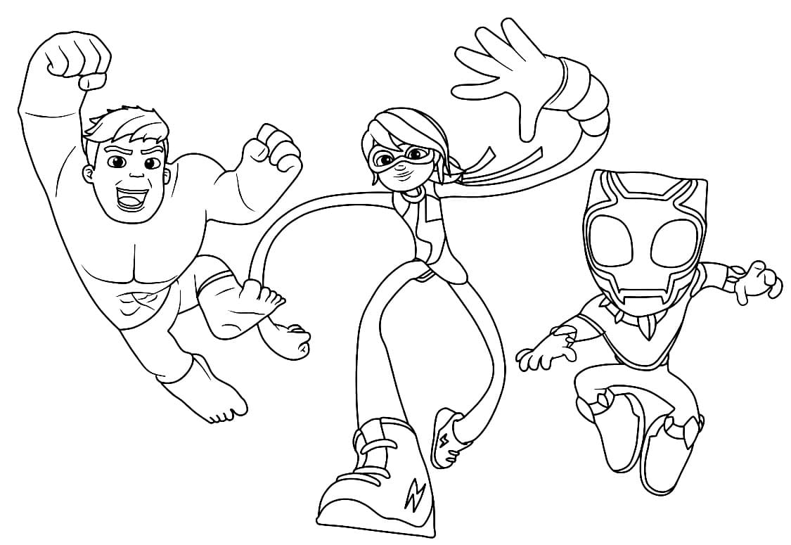 Printable Spidey And His Amazing Friends Coloring Page Free Printable