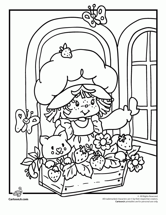 free printable coloring pages strawberry shortcake