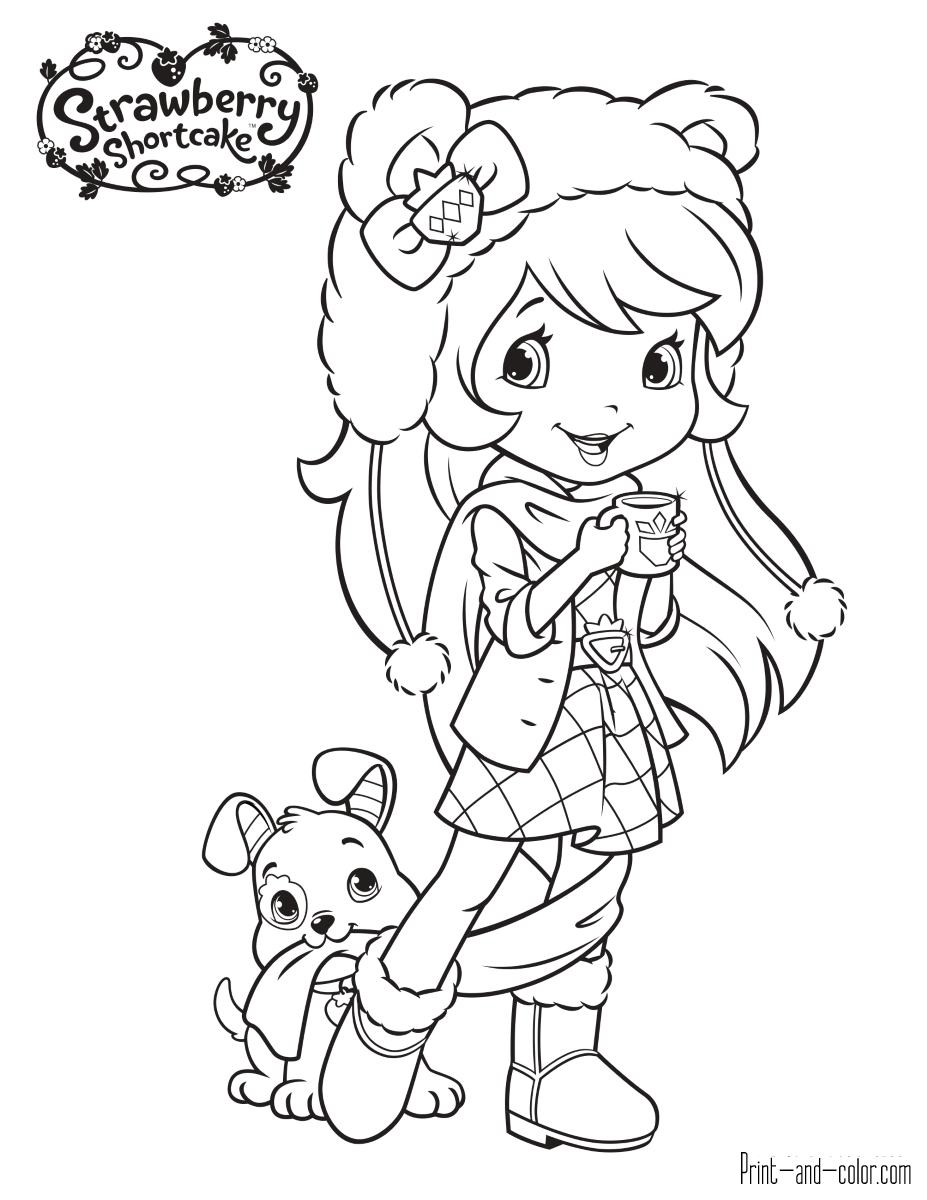 Printable Strawberry Shortcake Coloring Pages