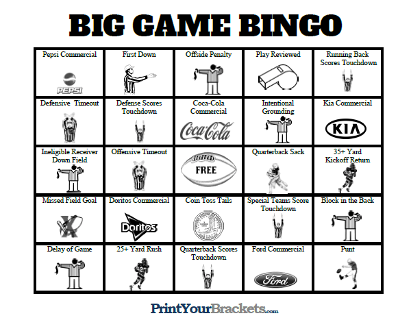 Printable Super Bowl Bingo Cards 2024 Image To U