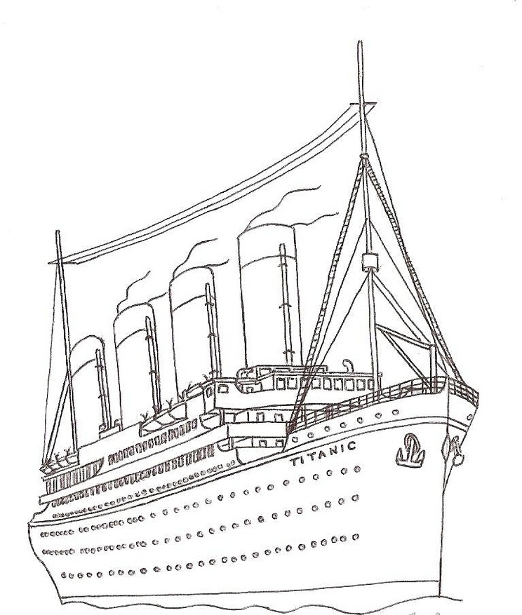 Printable Titanic Coloring Pages Titanic Titanic Ship Coloring Pages 