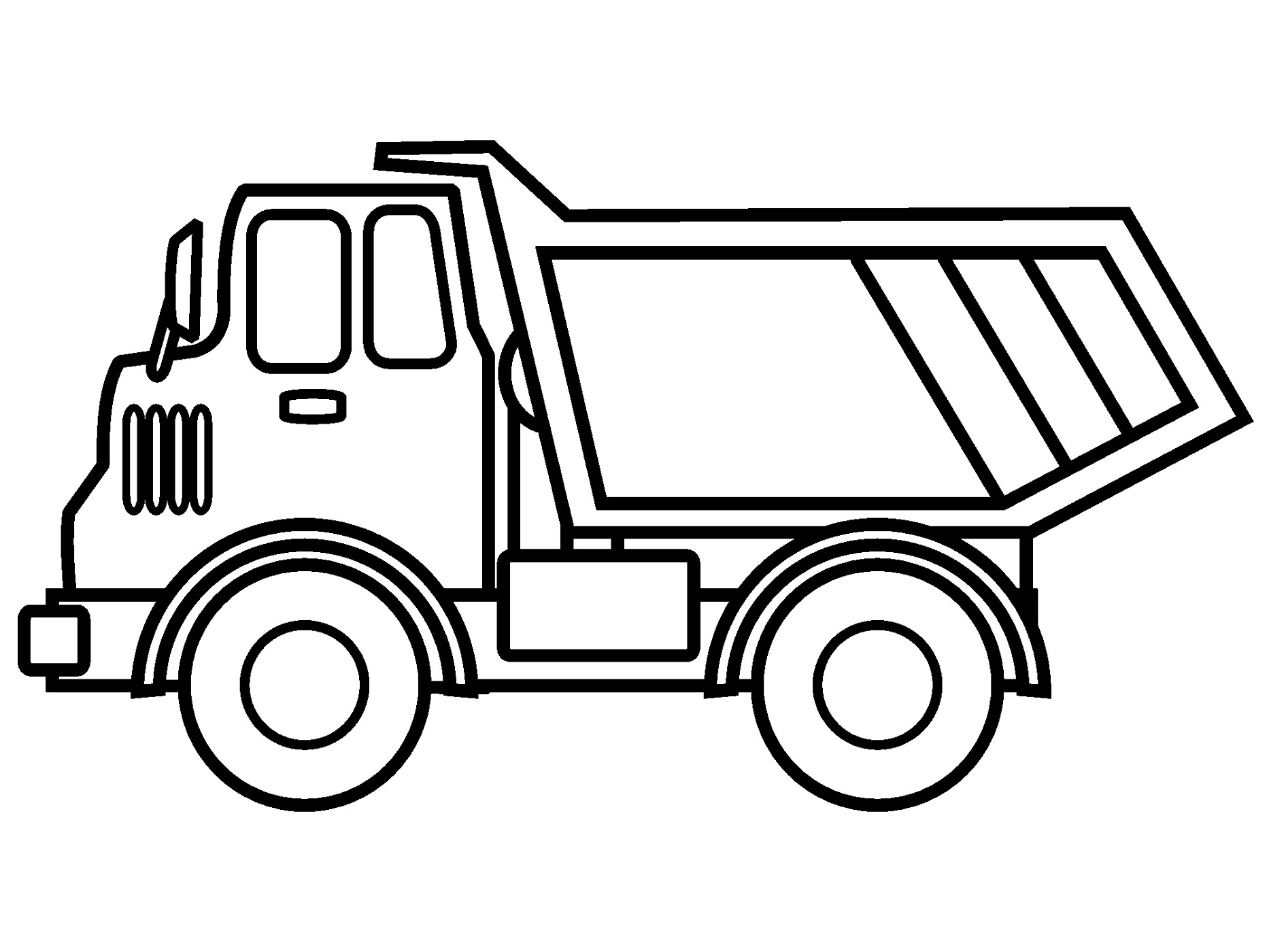 printable truck pictures to color