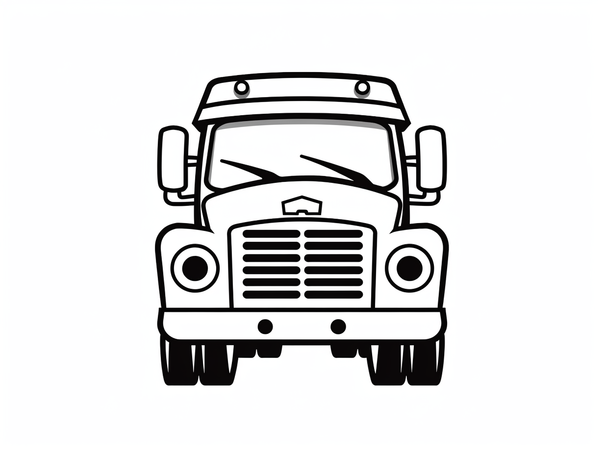 Printable Truck To Color Coloring Page