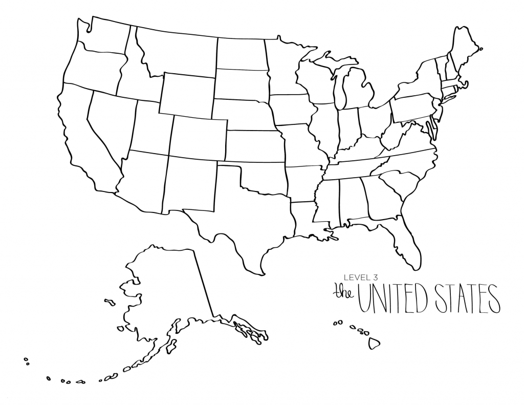 Us Map Color Page