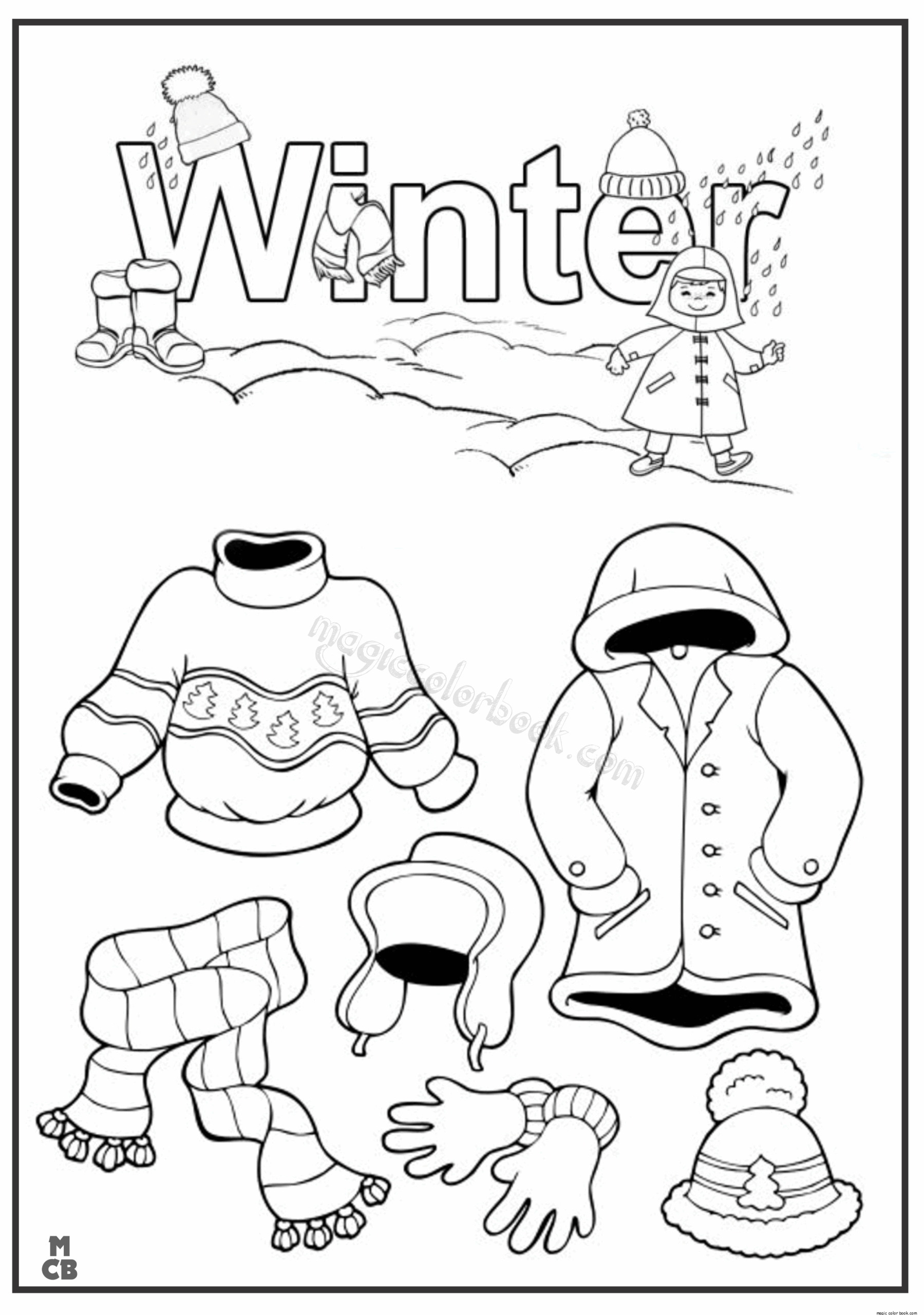 Printable Weather Clothes Worksheet English Worksheets Sketch Coloring Page