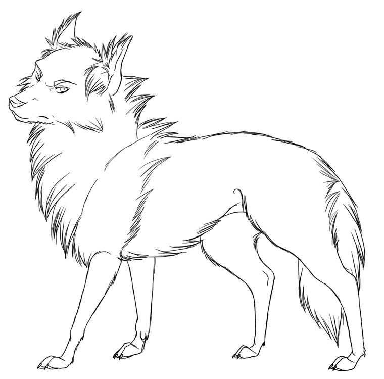 printable wolf pictures to color