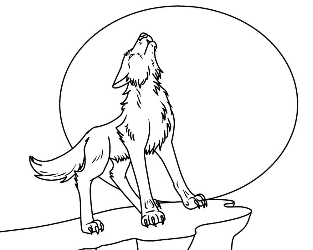 Printable Wolf Pictures To Color