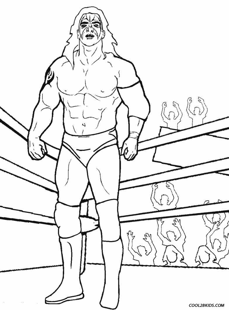 Printable Wrestling Coloring Pages For Kids