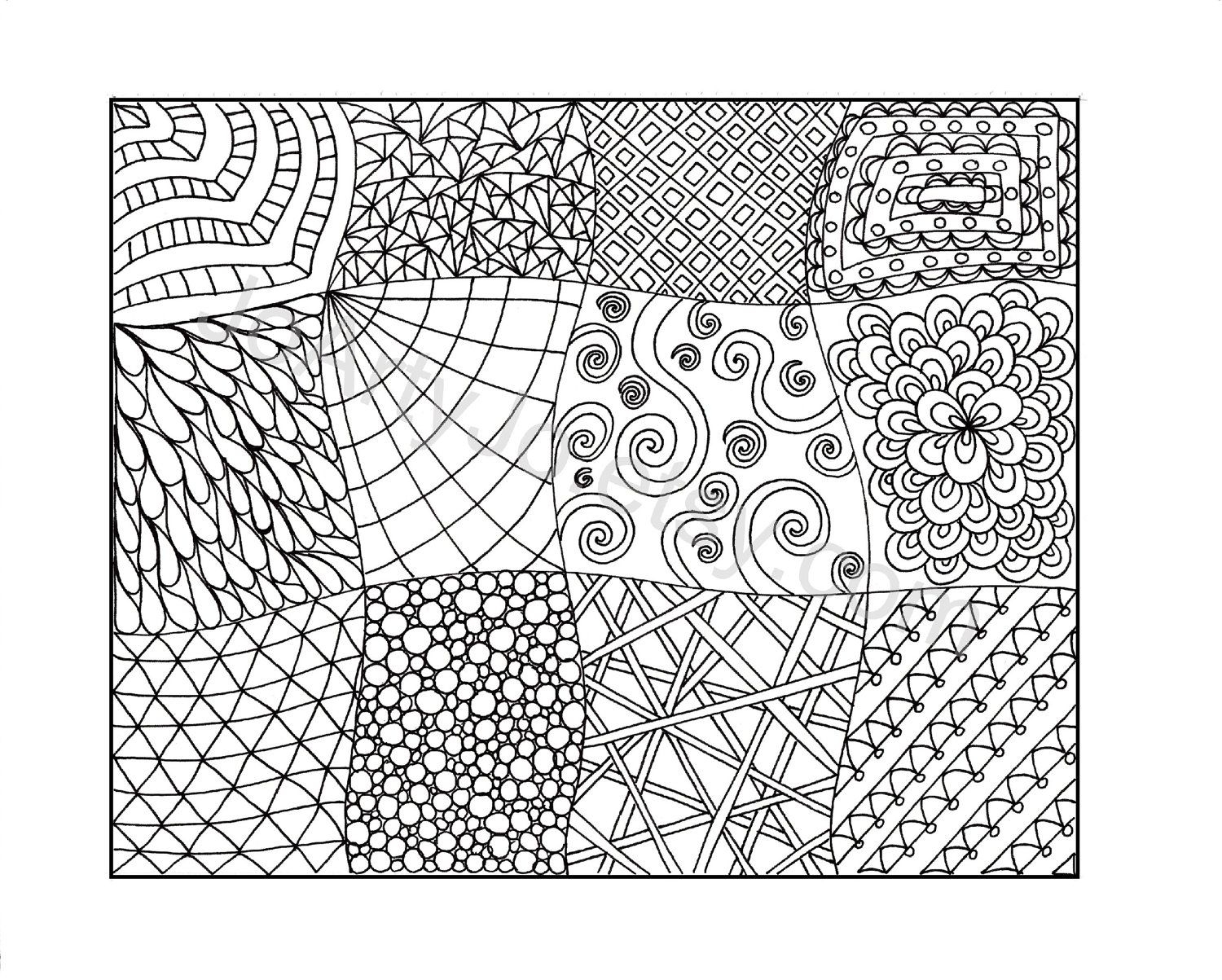 Printable Zentangle Coloring Pages Free Coloring Home
