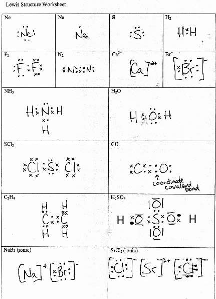 Printables Lewis Structure Worksheet With Answers Tempojs Worksheets 
