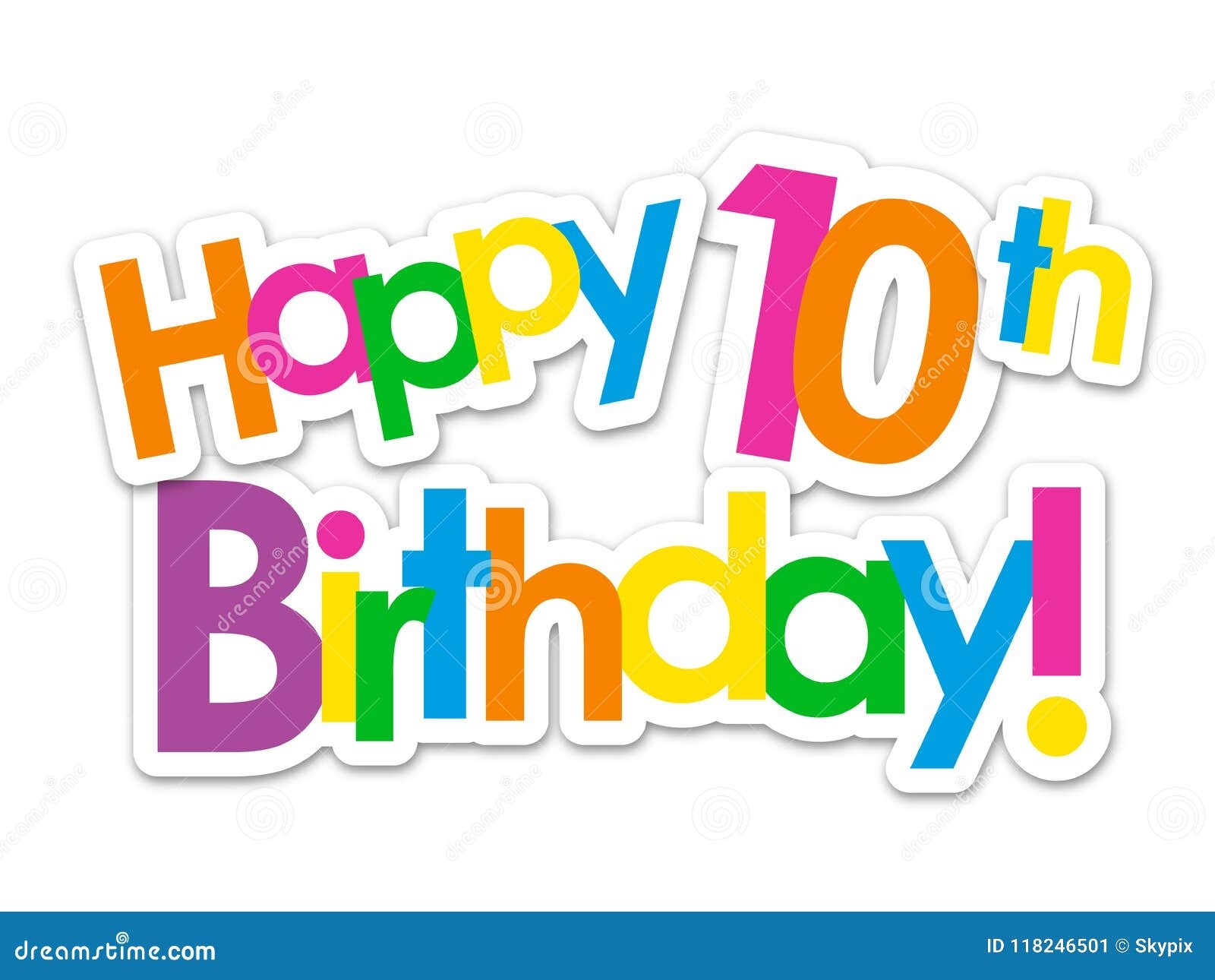 10th birthday card girl printable