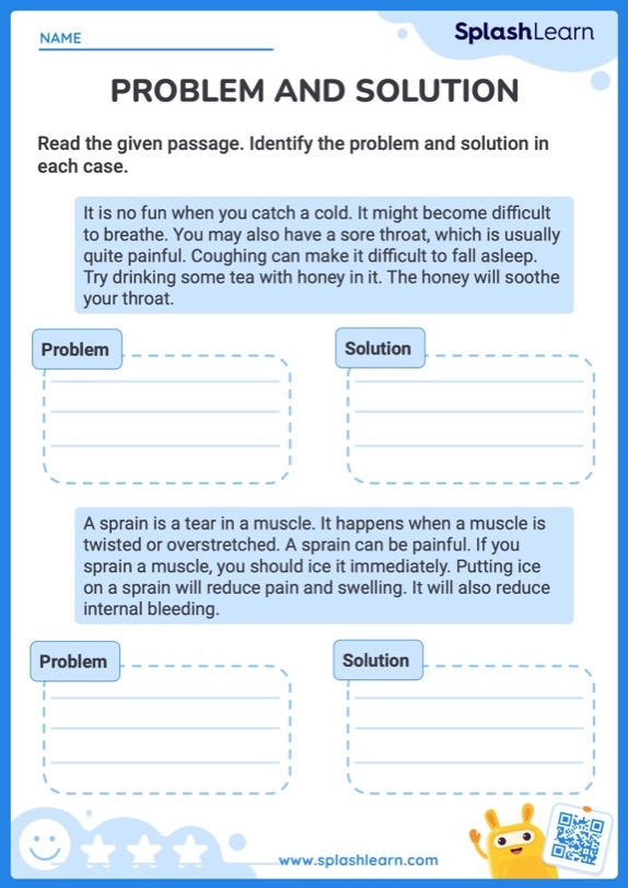 Problem Solution Task Cards And Worksheets Worksheets Library