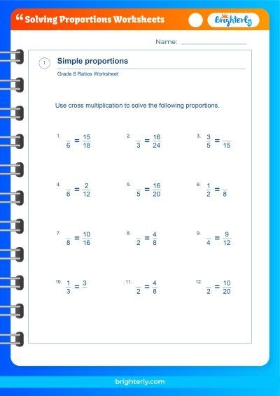 Proportions Worksheet Fill Online Printable Fillable Blank 