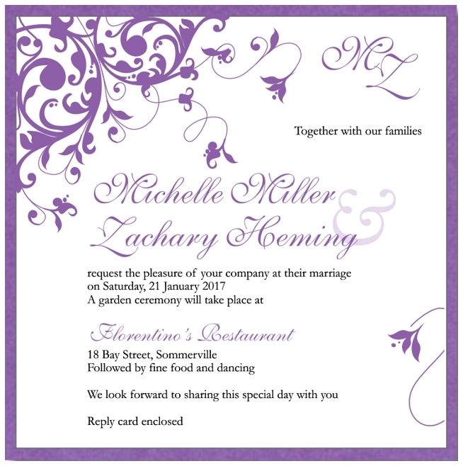 Publisher Wedding Invitation Templates