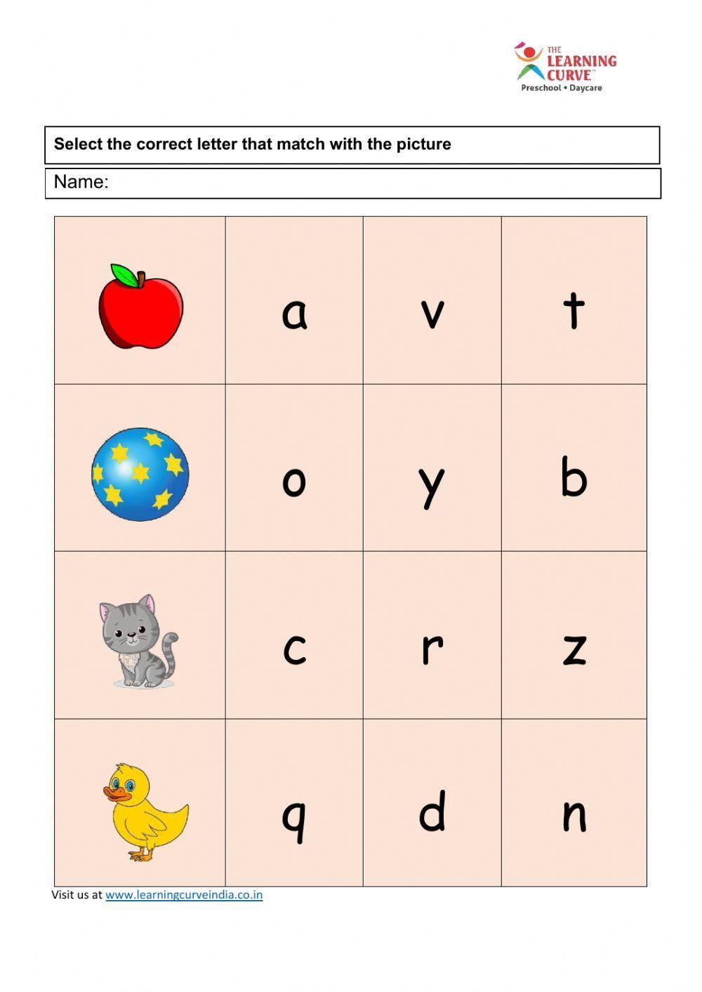 nursery reading worksheets