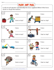 Push And Pull Worksheets