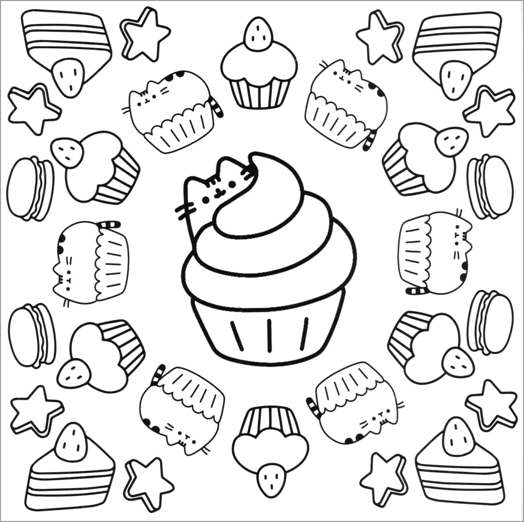 Pusheen Coloring Pages ColoringBay