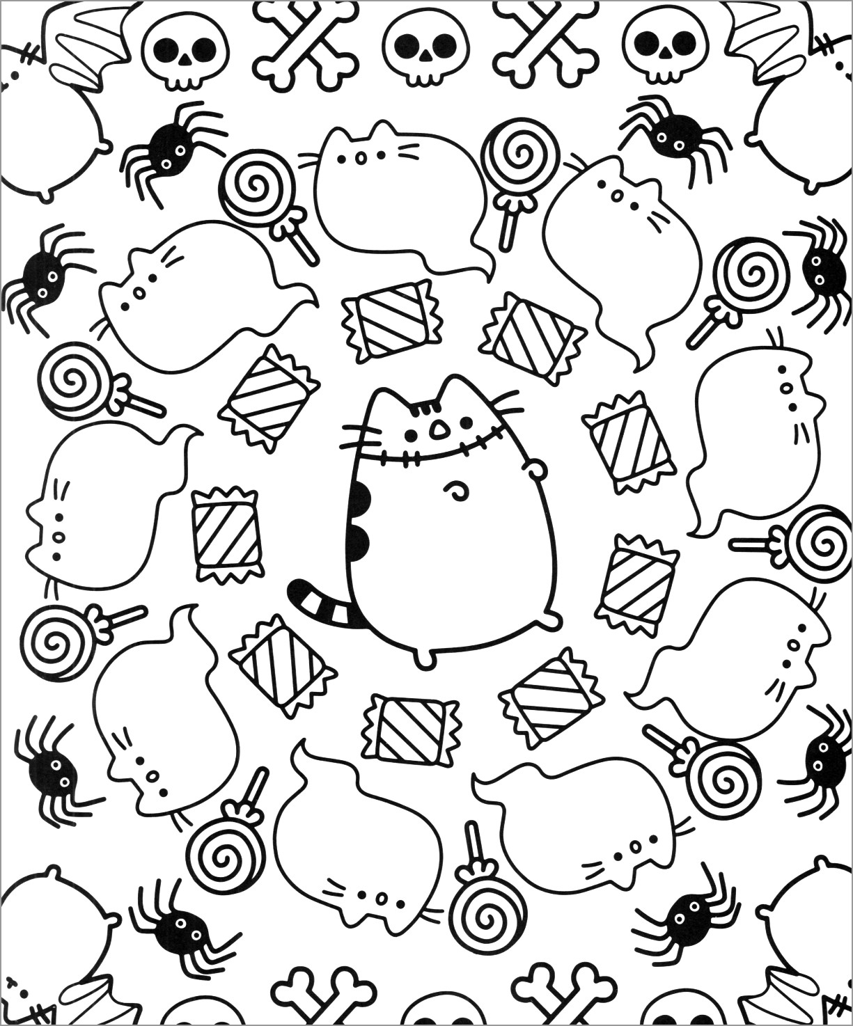 Pusheen Coloring Pages You Can Print ColoringBay