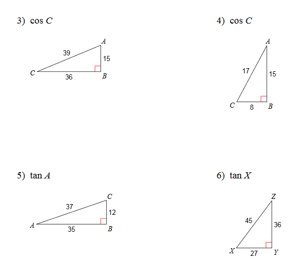 Pythagoras Trigonometry Worksheets Library