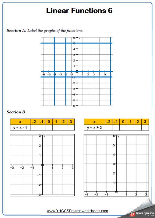 Quadratic Graphs Worksheet Gcse Foundation Quadraticworksheet