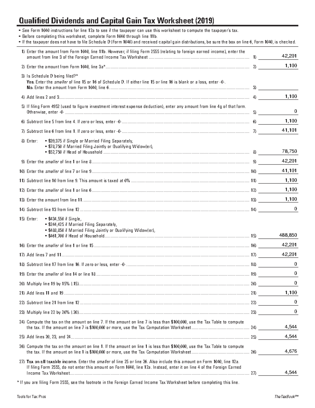 Qualified Dividends And Capital Gain Tax Worksheet 2024 Tacoma Dareen 