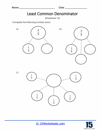 Quiz Worksheet Least Common Denominator Study Worksheets 