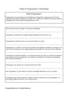 Radical Forgiveness Worksheet HappierTHERAPY